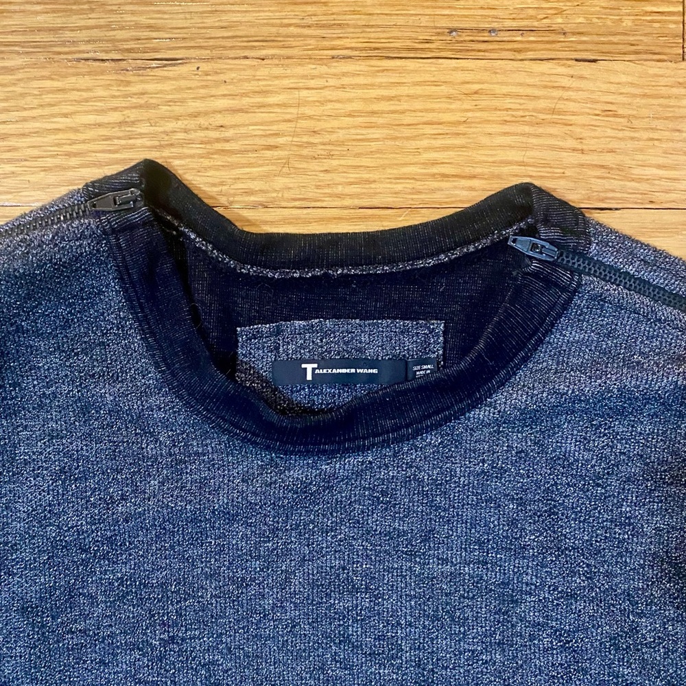 T by Alexander Wang Charcoal Knit Top